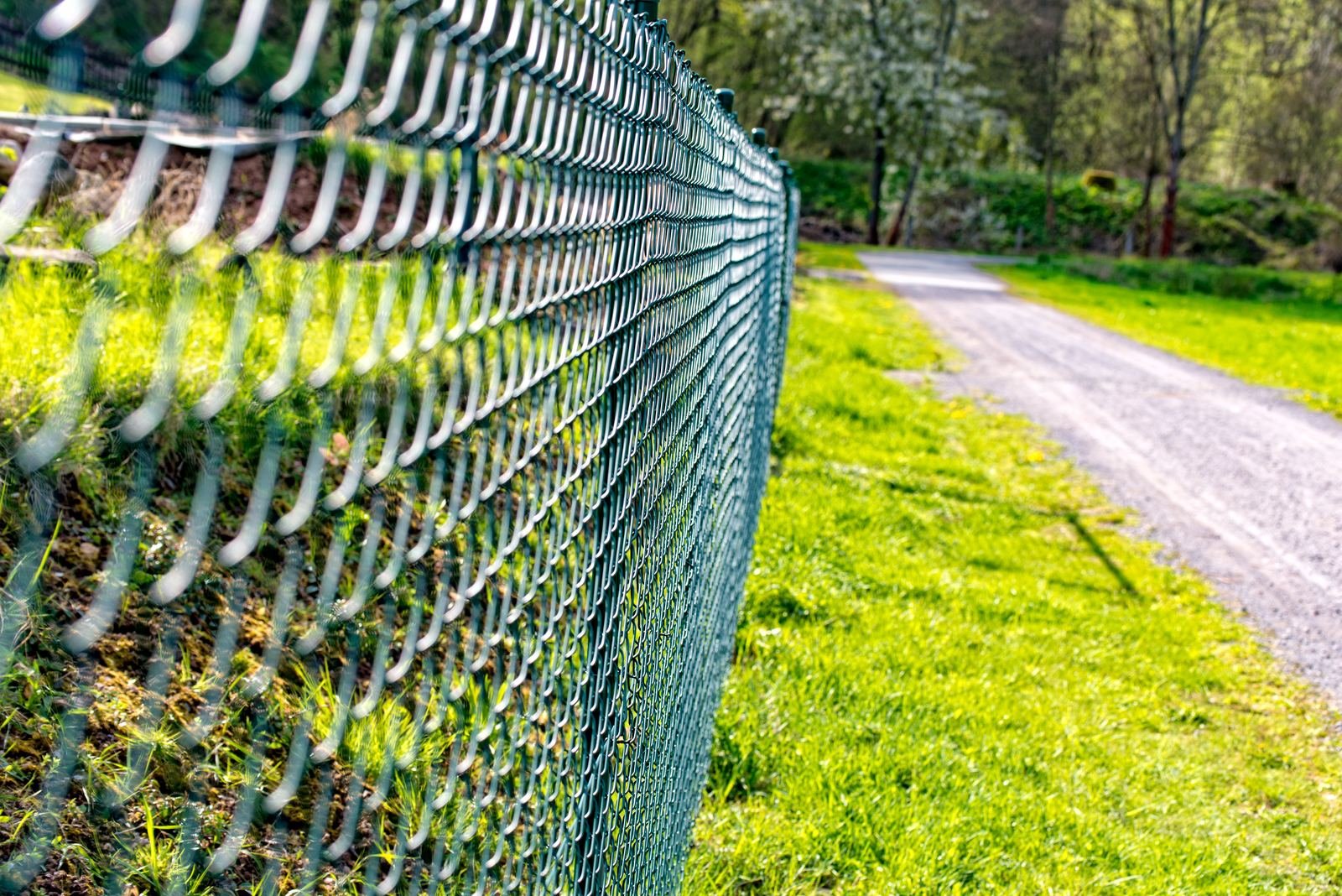 Chain link fencing