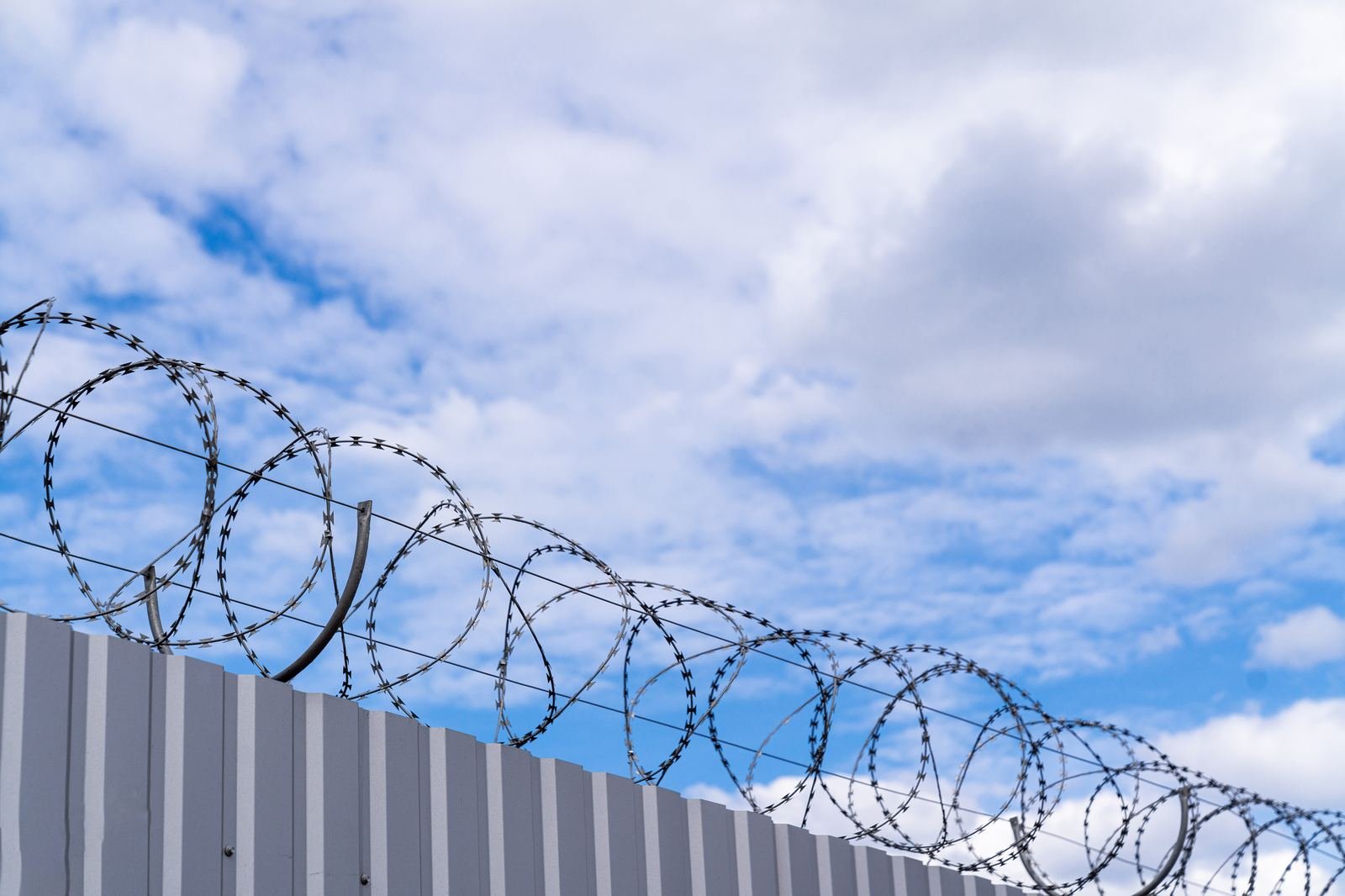 Razor wire fencing